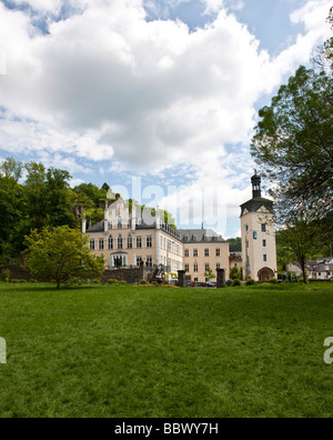 Schloss Sayn Schloss am Fuße des Schlossberges und am Eingang von Sayn, ein Viertel der Bendorf, Landkreis Mayen-Koblenz Stockfoto