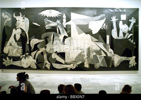 Picassos "Guernica" im Museo Nacional Centro de Arte Reina Sofía, Madrid, Spanien Stockfoto