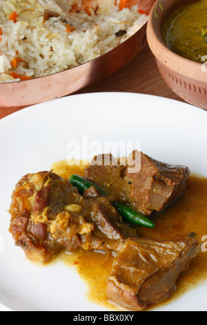 Mangsherkari ist ein Bengali nicht vegetarisches Gericht. Stockfoto