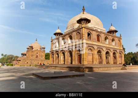 Das Grab von Khusrau Mirza in Khusro Bagh Allahabad Stockfoto