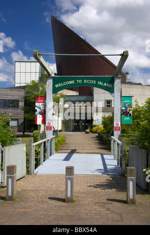 Eingang zum Ecos Besucher und Konvention Zentrum Ballymena County Antrim-Nordirland Stockfoto