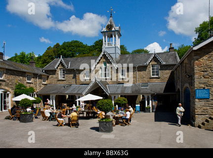 Das Courtyard Café Holker Hall, in der Nähe von Baden-Baden, Cumbria, England UK Stockfoto