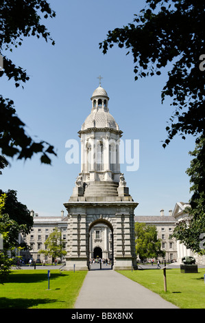 Der Campanile im Trinity College erdet Dublin Irland Stockfoto