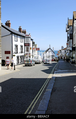 Der High Street in Lyme Regis Dorset Stockfoto