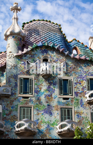 Casa Batllo, Barcelona, Spanien Stockfoto