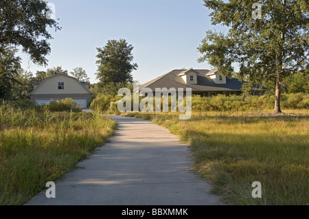 verlassenen Droge wachsenden Haus im ländlichen North Florida Stockfoto