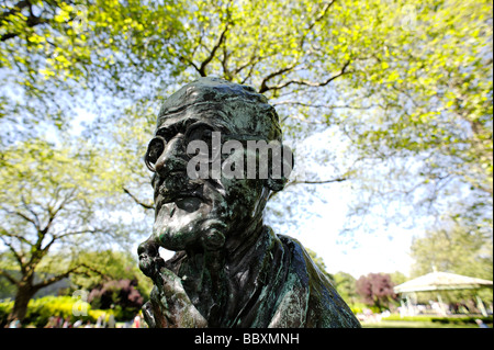 Statue von James Joyce in St Stephen s Green park Dublin Irland Stockfoto