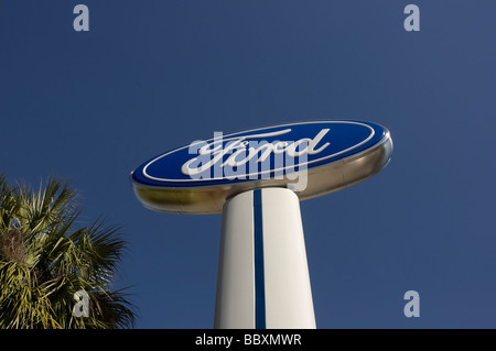 Ford Auto-Händler großes Outdoor-Schild, Florida Stockfoto