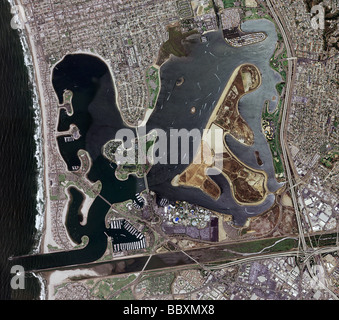 Luftbild Mission Beach San Diego Kalifornien Stockfoto