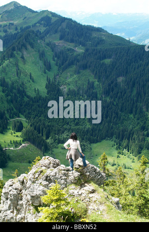 Blick vom Imberger Horn, Allgäu, Bayern, Deutschland Stockfoto