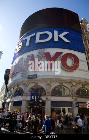 Plakatwand am Piccadilly Circus Stockfoto