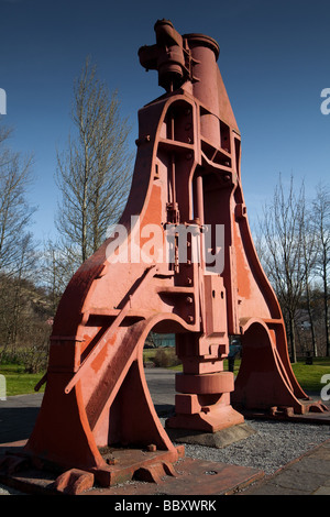 Alte Forgehammer Blaenavon Eisenhütte Torfaen South Wales UK Stockfoto