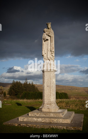 Statue unserer lieben Frau von Penrhys Rhondda Valley South Wales UK Stockfoto