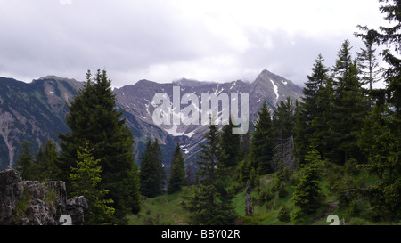 Blick vom Imberger Horn, Allgäu, Bayern, Deutschland Stockfoto