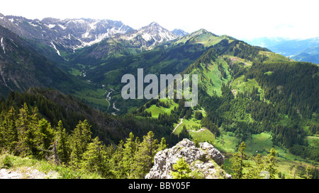 Blick vom Imberger Horn, Allgäu, Bayern, Deutschland Stockfoto