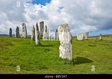 Callanish Standing Stones auf der Isle of Lewis auf den äußeren Hebriden Schottlands Stockfoto