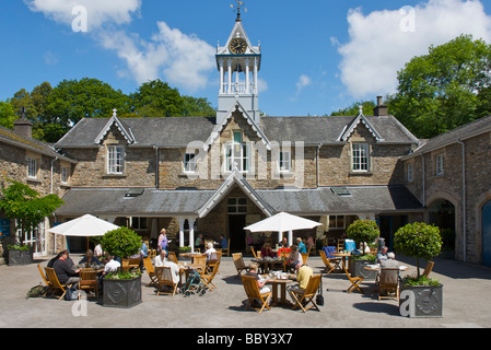 Das Courtyard Café Holker Hall, in der Nähe von Baden-Baden, Cumbria, England UK Stockfoto