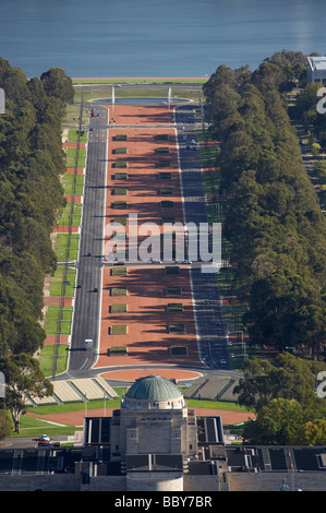 ANZAC Parade und Australian War Memorial Canberra ACT Australien Stockfoto