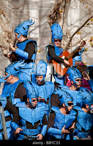 Carrusel de Coros de Los Carnavales de Cadiz Andalusien España Chöre im Karussell Karneval in Cadiz Andalusien Spanien Stockfoto