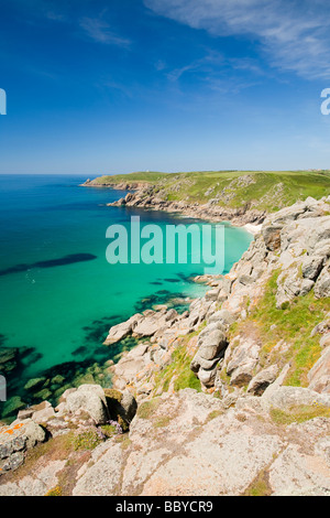 Kornische Küstenlandschaft in der Nähe von Porthgwarra Cornwall UK Stockfoto