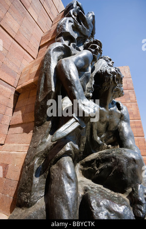 Yad VaShem Yad Va Shem Holocaust Martyrs Memorial Israels offizielle Gedenkstätte für die jüdischen Opfer Warschauer Ghetto Square Stockfoto