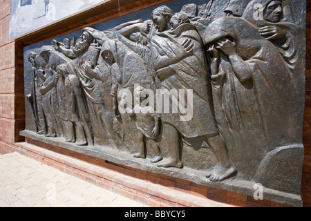 Yad VaShem Yad Va Shem Holocaust Martyrs Memorial Israels offizielle Gedenkstätte für die jüdischen Opfer Warschauer Ghetto Square Stockfoto