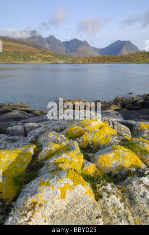 Cullin Mountains von Loch Slapin, Isle Of Skye, Schottland Stockfoto