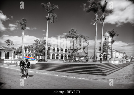 Der Hauptplatz in Vinales Stockfoto