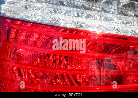 Detail der Auto Rücklicht. Stockfoto