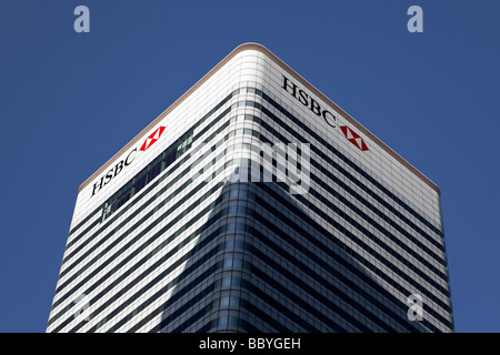 HSBC-Gebäude in Canary Wharf in Docklands London England Stockfoto