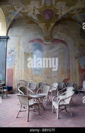 Hinteren Veranda der Villa Torrigiani Stockfoto