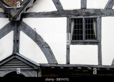 Das Chesil Pfarrhaus Tudor Gebäude in Chesil Street Winchester Hampshire England Stockfoto