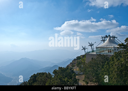 Abah Asir-Provinz-Blick auf die Berge von Al Soudan Bereich Stockfoto