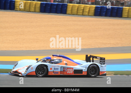 Le Mans 24 Stunden Auto Rennen Sarthe Frankreich Juni 2009 Aston Martin LMP1 Lola Sportevent Track Schaltung Stockfoto