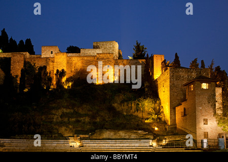 Teatro Romano y Alcazaba de Málaga Costa del Sol Andalusien España Roman Theater Zitadelle Malaga Costa del Sol Andalusia Spanien Stockfoto