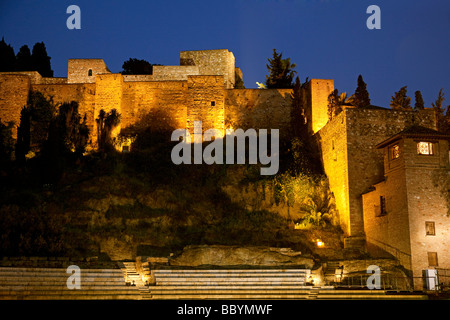 Teatro Romano y Alcazaba de Málaga Costa del Sol Andalusien España Roman Theater Zitadelle Malaga Costa del Sol Andalusia Spanien Stockfoto