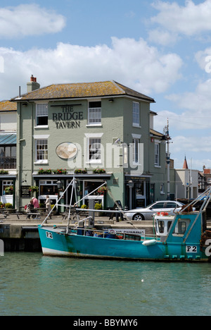 Die Brücke-Taverne im alten Portsmouth Hampshire England Stockfoto