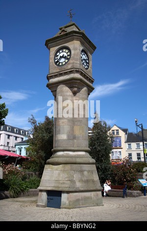 Die aufgeführten McKee Uhrturm im Esplanade Garten direkt an der Strandpromenade in Bangor Grafschaft unten Nordirland Vereinigtes Königreich Stockfoto