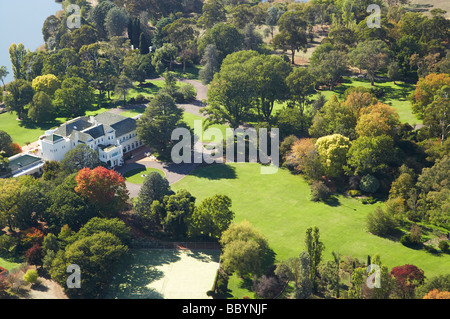 Government House und Gärten Yarralumla Canberra ACT Australien Antenne Stockfoto