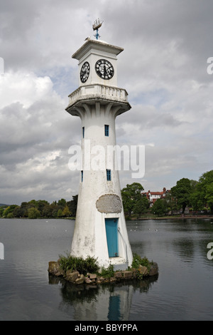 Die 'Captain Scott Memorial "Leuchtturm im Roath Park, Cardiff Wales Stockfoto