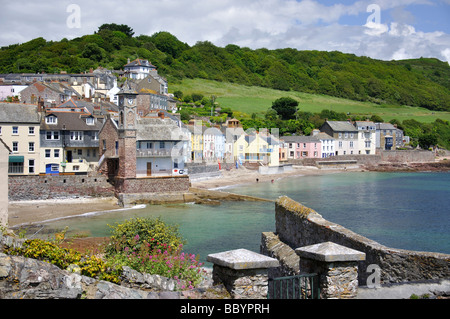 Strand und Hafen anzeigen, Kingsand, Cornwall, England, Vereinigtes Königreich Stockfoto