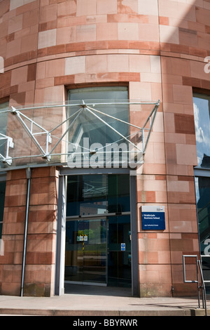 Eingang an der Strathclyde University Business School. Stockfoto