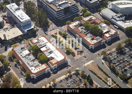 Historisches Gebäude Melbourne und Sydney Gebäude City Centre Canberra ACT Australia Antenne Stockfoto