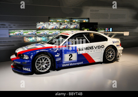 BMW M3 GTR, BMW Museum, München, Bayern, Deutschland, Europa Stockfoto