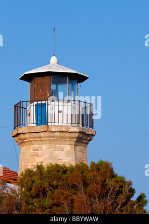 Ehemaligen Leuchtturm Faro Leuchtturm am Cape Kiti, in der Nähe von Pervolia, Zypern, griechische Teil, Südeuropa, Europa Stockfoto