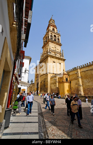 Ehemalige Minarett, Moschee, Moschee, jetzt Kathedrale, Córdoba, Andalusien, Spanien, Europa Stockfoto