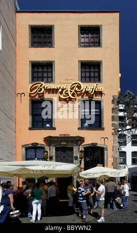 Pfaffen Brauerei am Heumarkt Platz in der Altstadt, Köln, Rheinland, Nordrhein-Westfalen, Deutschland, Europa Stockfoto