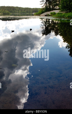 Kottlasjön, Lidingö (Schweden) Stockfoto
