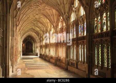 Die Kathedrale von Gloucester Kreuzgänge, Gloucester, England Stockfoto