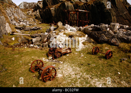 Die alten Marmor-Steinbruch auf der Isle of Iona, Inneren Hebriden, Isle of Mull, westlichen Schottland, England, UK. Stockfoto